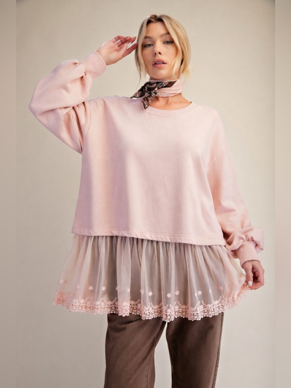 Sprinkle Skies Pullover by Easel Los Angeles